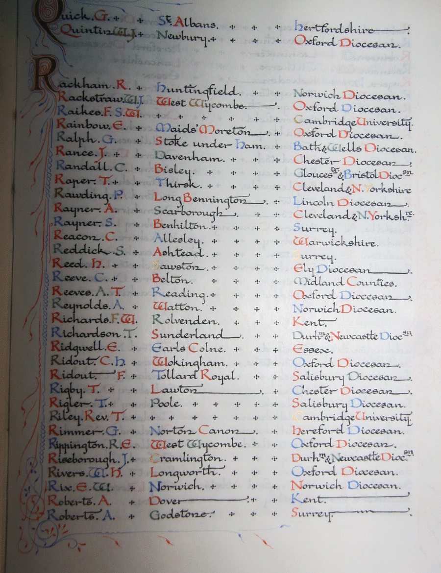 Rolls of Honour books